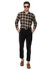 Men's Shirt Checked Pure black