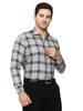 Men's Shirt Checked Grey