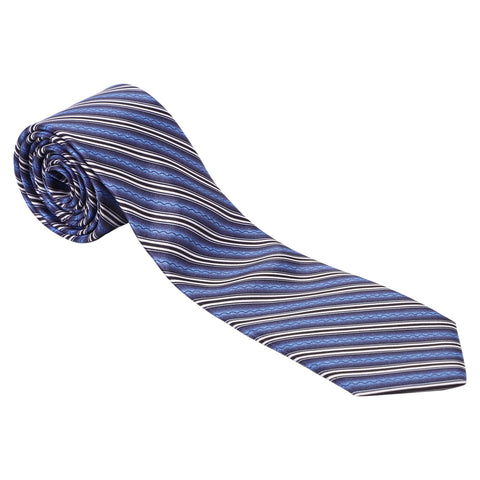 Horky Buy Online Men's Necktie Pattern Stripped (Blue, White)