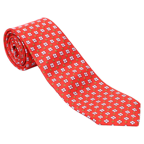 Horky Buy Online Men's Necktie Flower Pattern (Red)