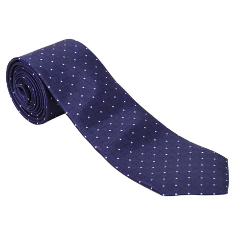 Horky Buy Online Men's Necktie White Dots Pattern (Blue)