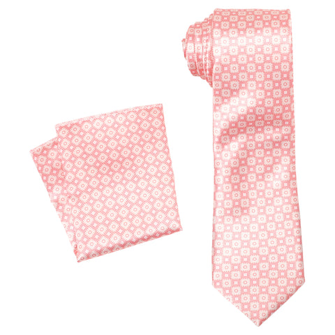Men's Necktie Checked light Pink