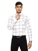 Men's Shirt Checked Pure (White)