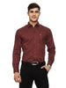 Men's Shirt Printed Cotton (Maroon)