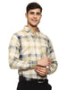 Men's Shirt Check Pattern Cotton (Yellow)