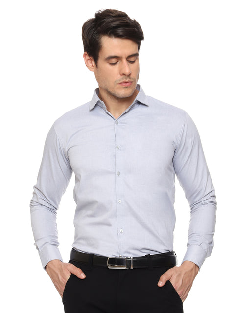 Men's Shirt Plain Cotton (Blue)