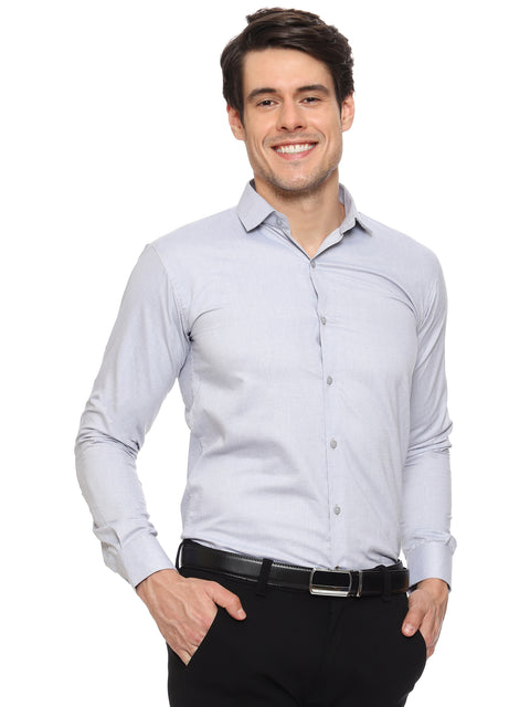 Men's Shirt Plain Cotton (Blue)