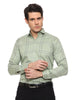 Men's Shirt Checkered Cotton (Green)