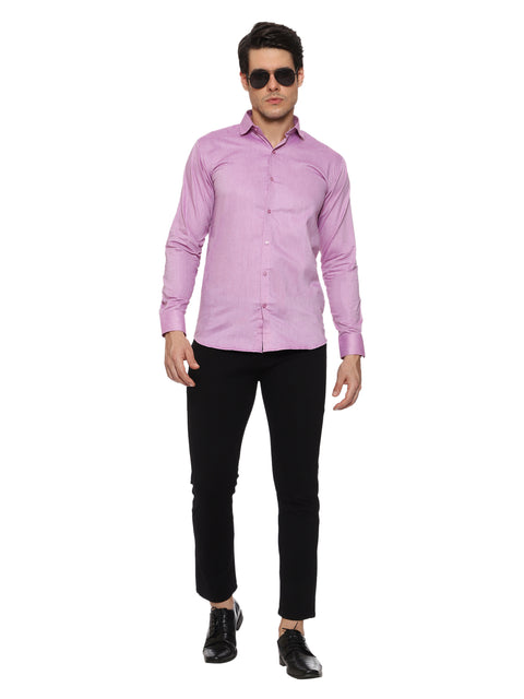 Men's Shirt Plain Cotton (Pink)
