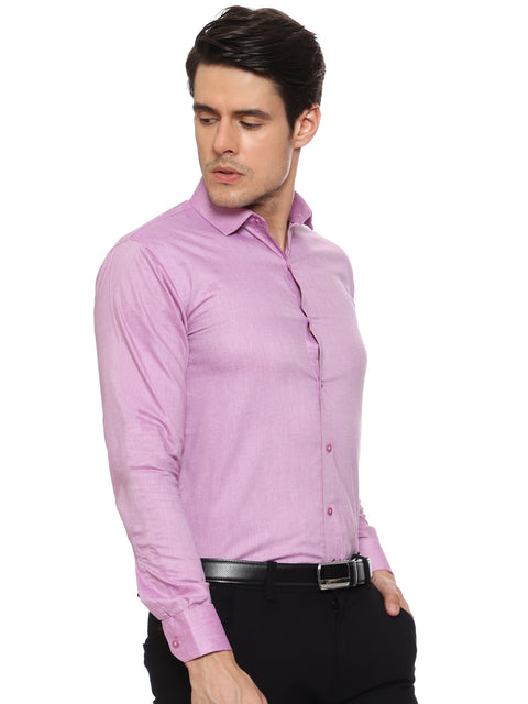Men's Shirt Plain Cotton (Pink)