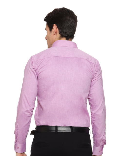 Men's Shirt Plain Cotton (Pink)